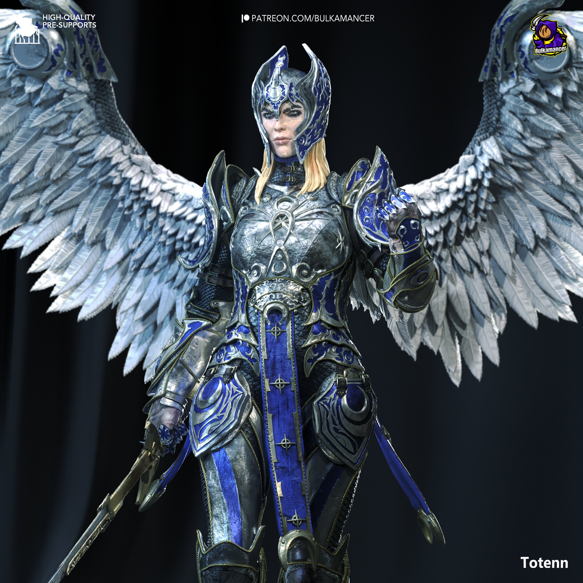 Dame Aylin (Baldur's Gate) resin figure by Bulkamancer — studio render 1