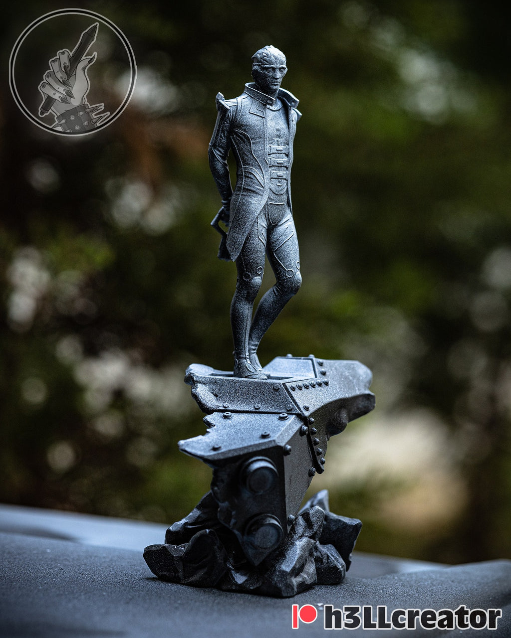 Thane Krios (Mass Effect) resin figure by h3LLcreator — studio render 2