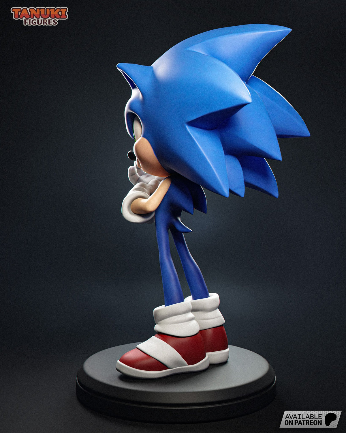 Sonic the Hedgehog (Sonic) resin figure by Tanuki Figures — studio render 3