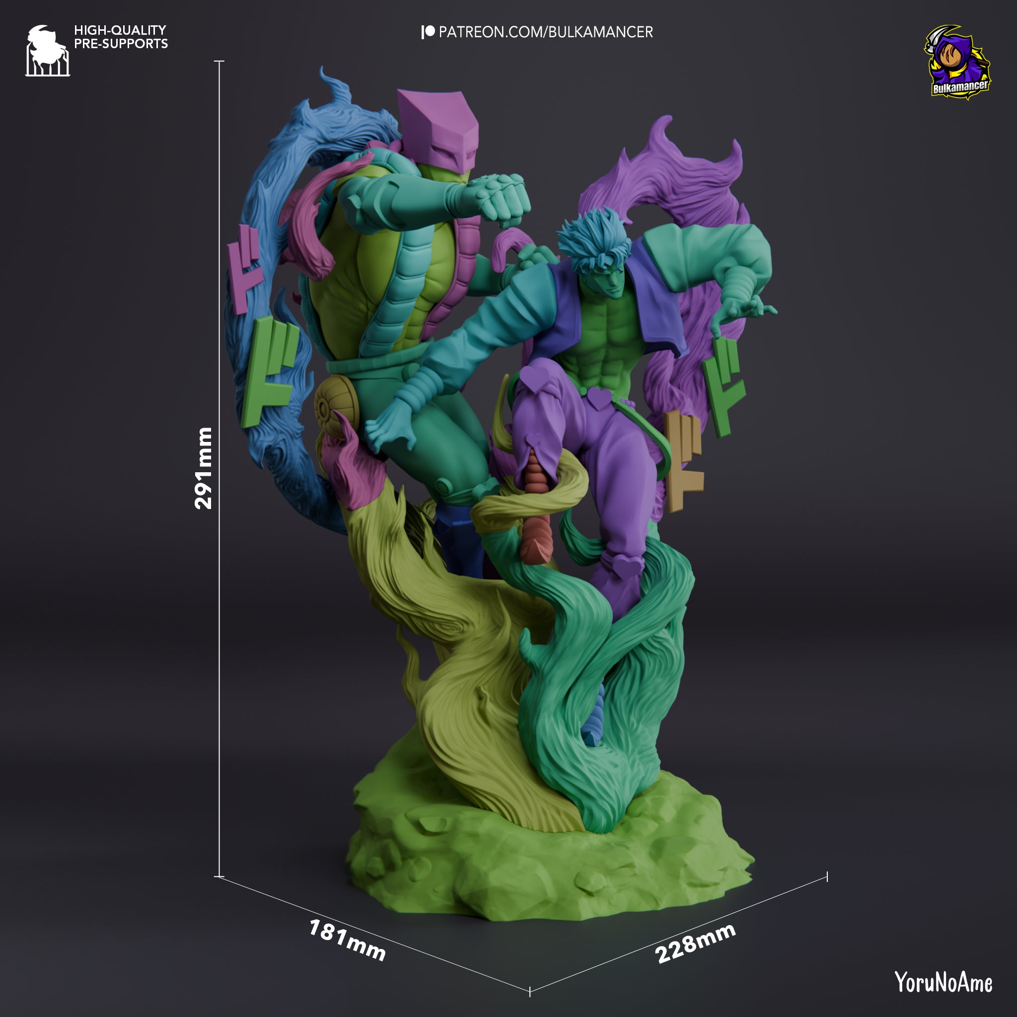 Dio and the World (Jojo's Bizarre Adventure) resin figure by Bulkamancer — studio render 5