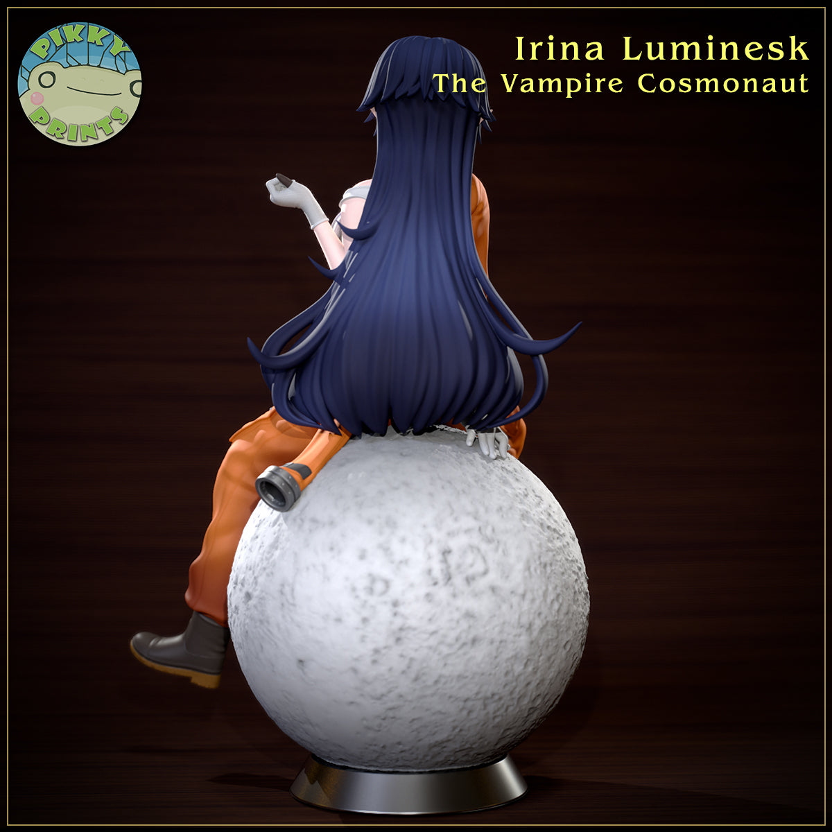 Irina Luminesk (Irina The Vampire Cosmonaut) resin figure by PikkyPrints — studio render 3