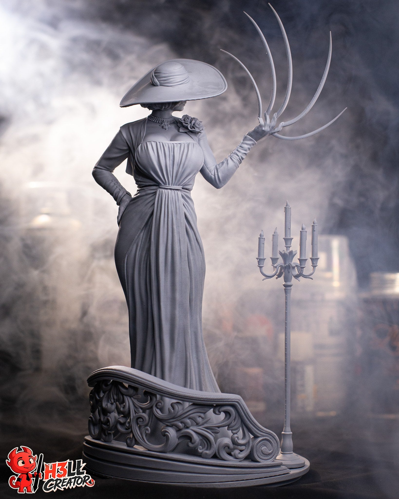 Alcina Dimitrescu (Resident Evil) resin figure by h3LLcreator — studio render 12