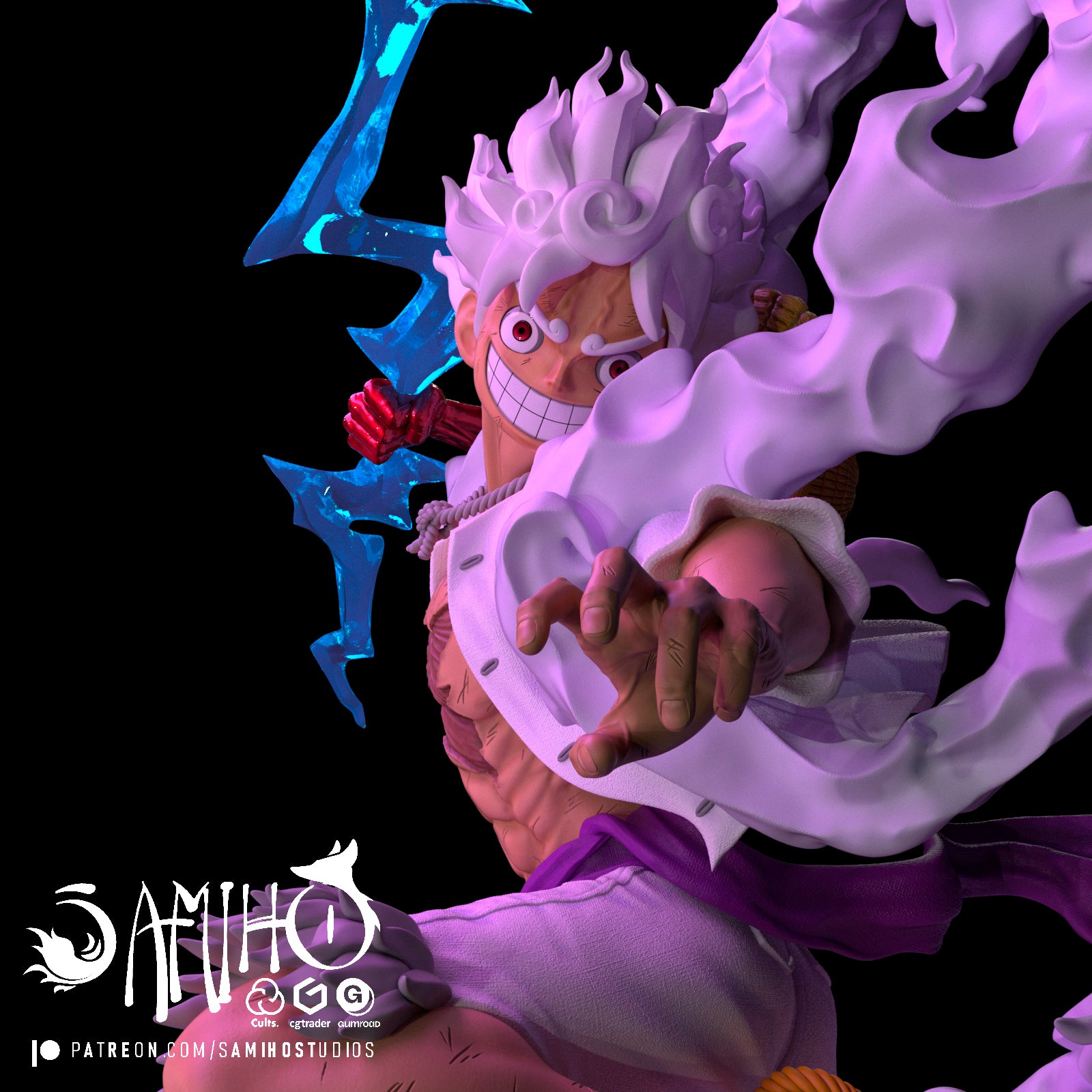 monkey d luffy one piece samiho studios nika