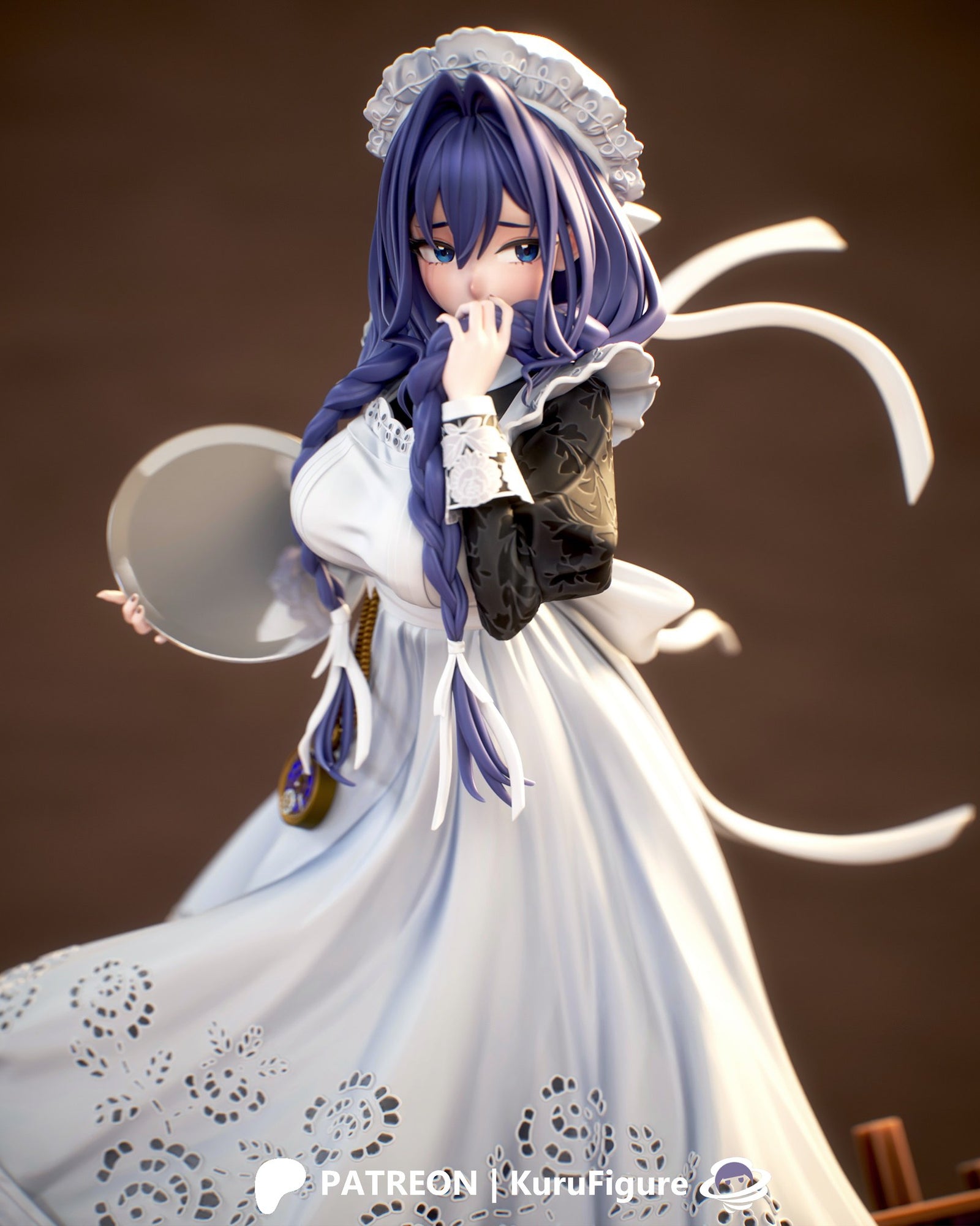 Ouro Kronii (Hololive) resin figure by Kuru Figures — studio render 4