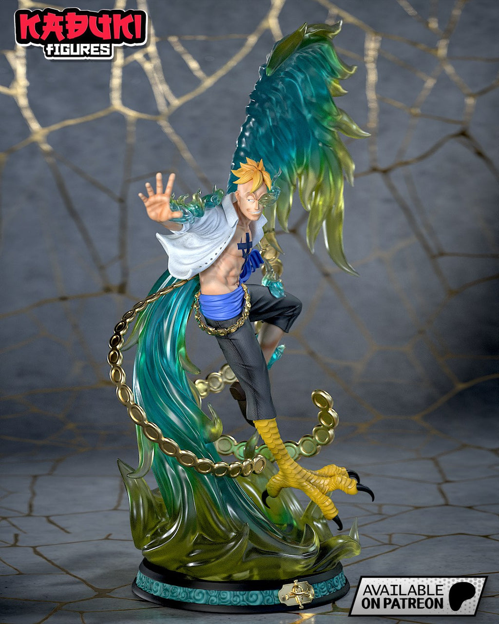 Marco (One Piece) resin figure by Tanuki Figures — studio render 2