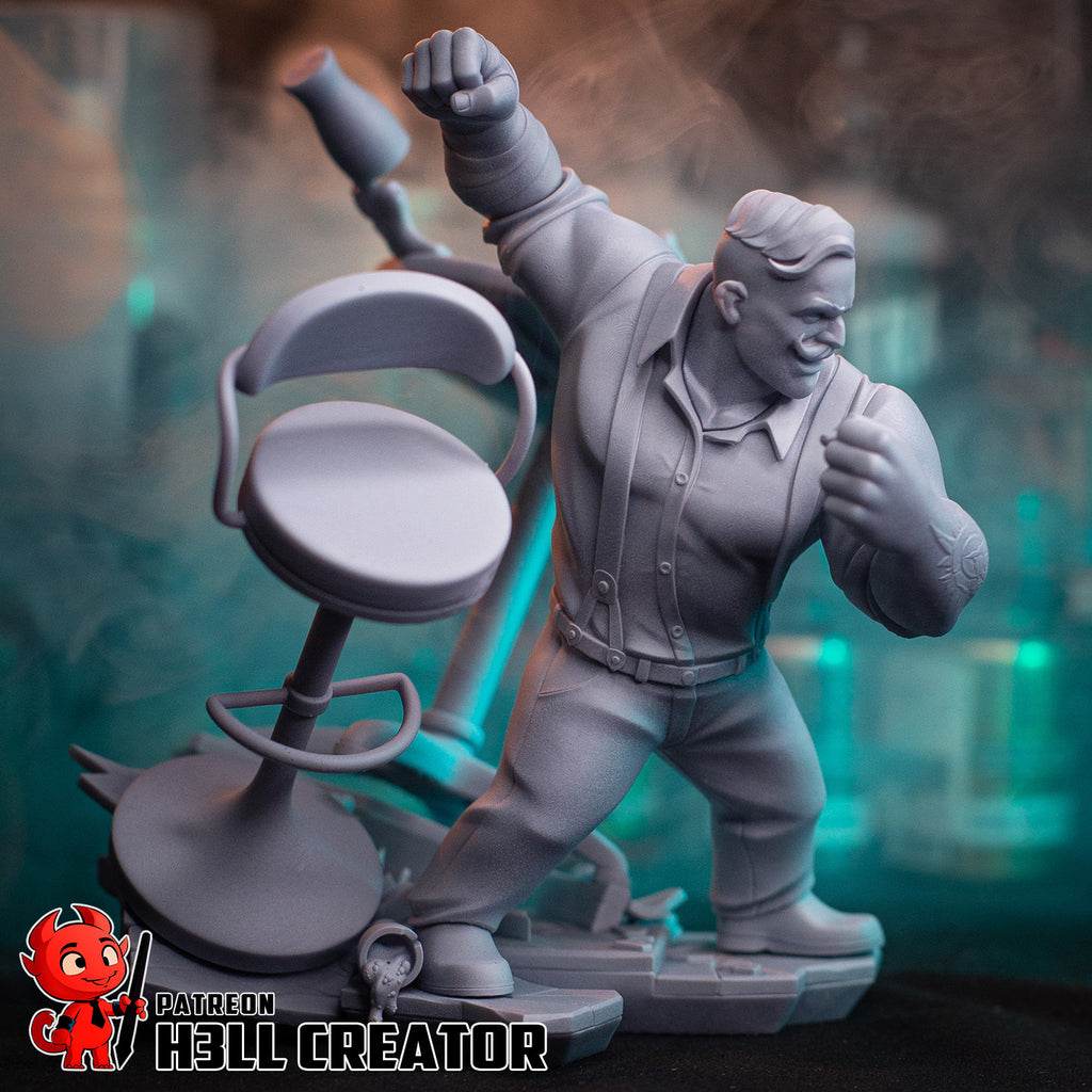 Punch Up (Dispatch) resin figure by h3LLcreator — studio render 11