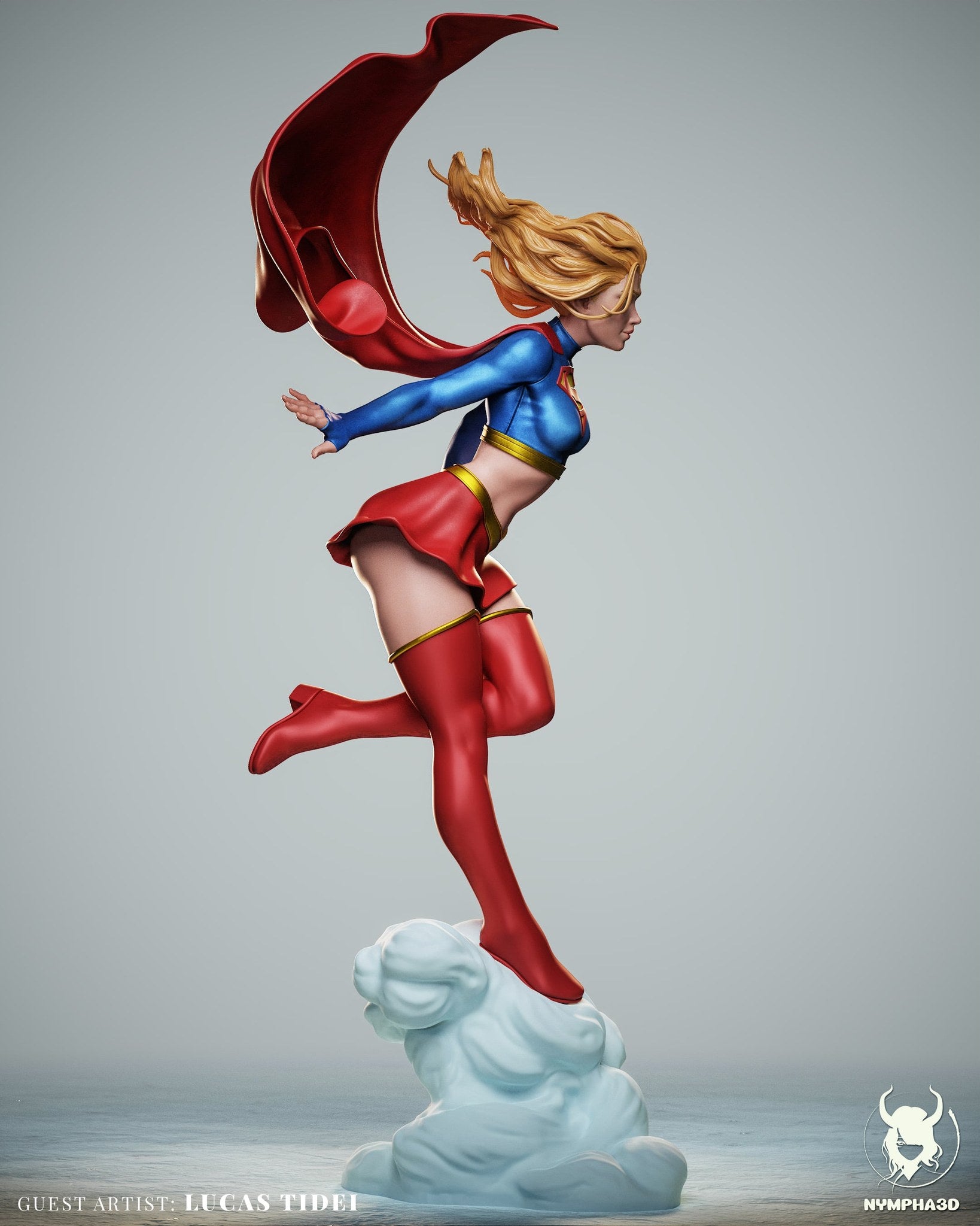 Supergirl (DC Comics) resin figure by Nympha — studio render 3
