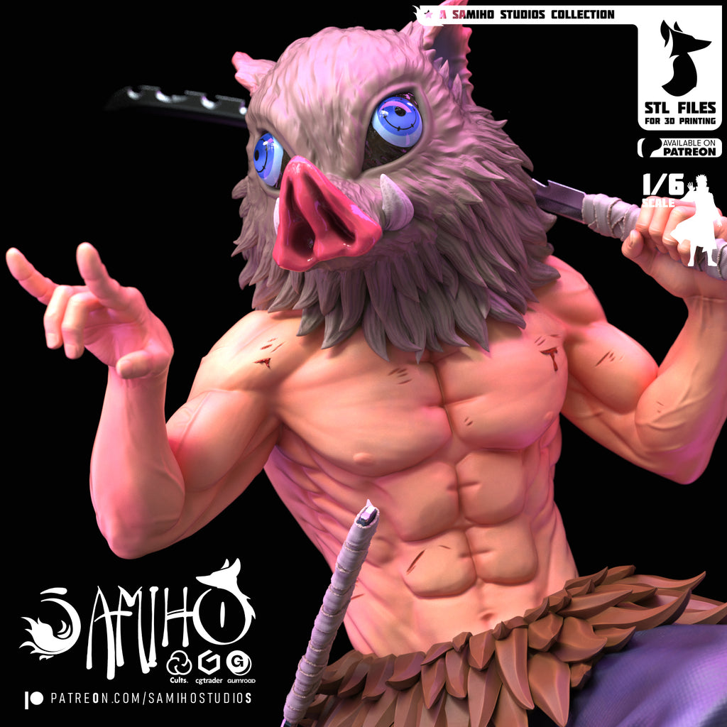 inosuke hashibira demon slayer samiho studios
