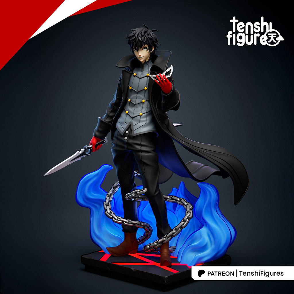 Ren Amamiya (Persona 5) resin figure by Tenshi Figures — studio render 3
