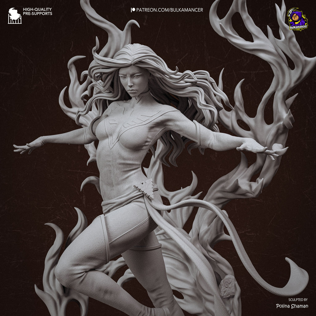 Jean Grey (Marvel) resin figure by Bulkamancer — studio render 12