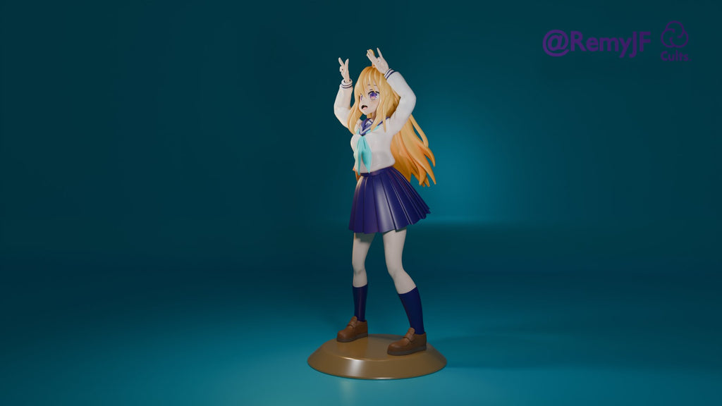 Torako Koshi (My Deer Friend Nokotan) resin figure by RemyJF — studio render 3