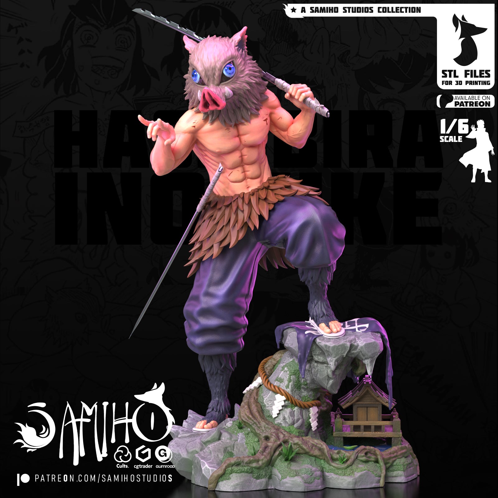 inosuke hashibira demon slayer samiho studios