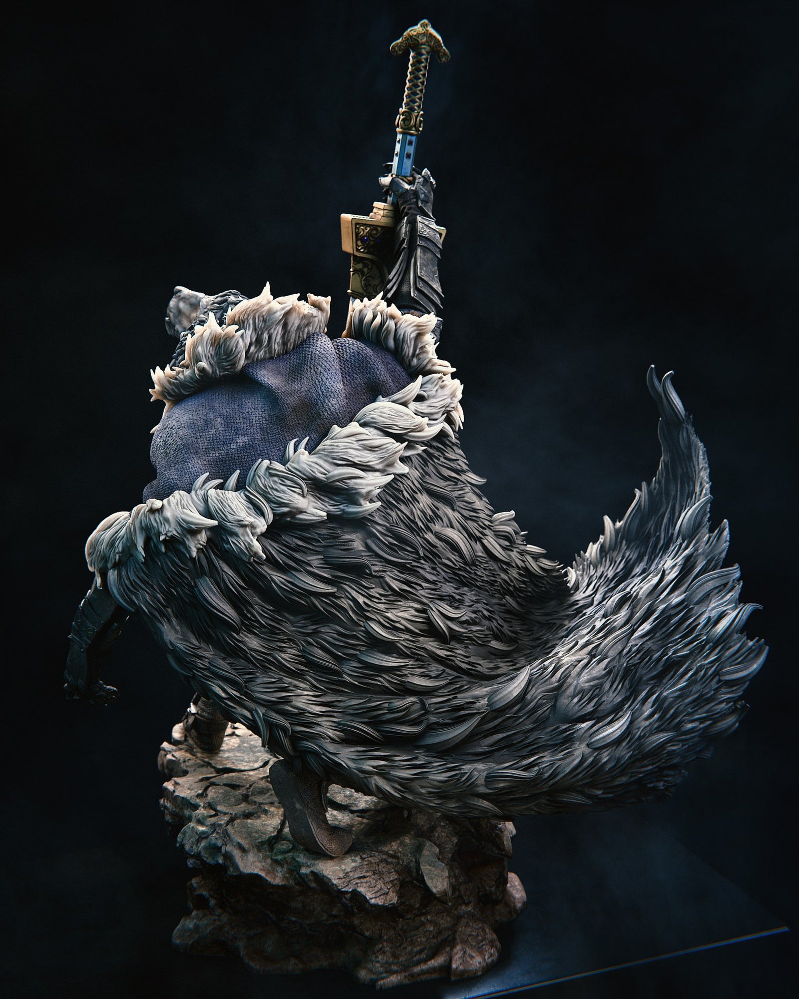 Blaidd Elden Ring resin figure by CA 3D Studios — studio preview 4