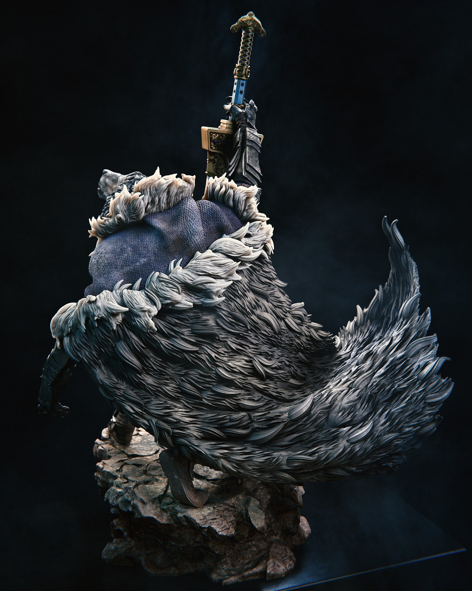 Blaidd Elden Ring resin figure by CA 3D Studios — studio preview 4