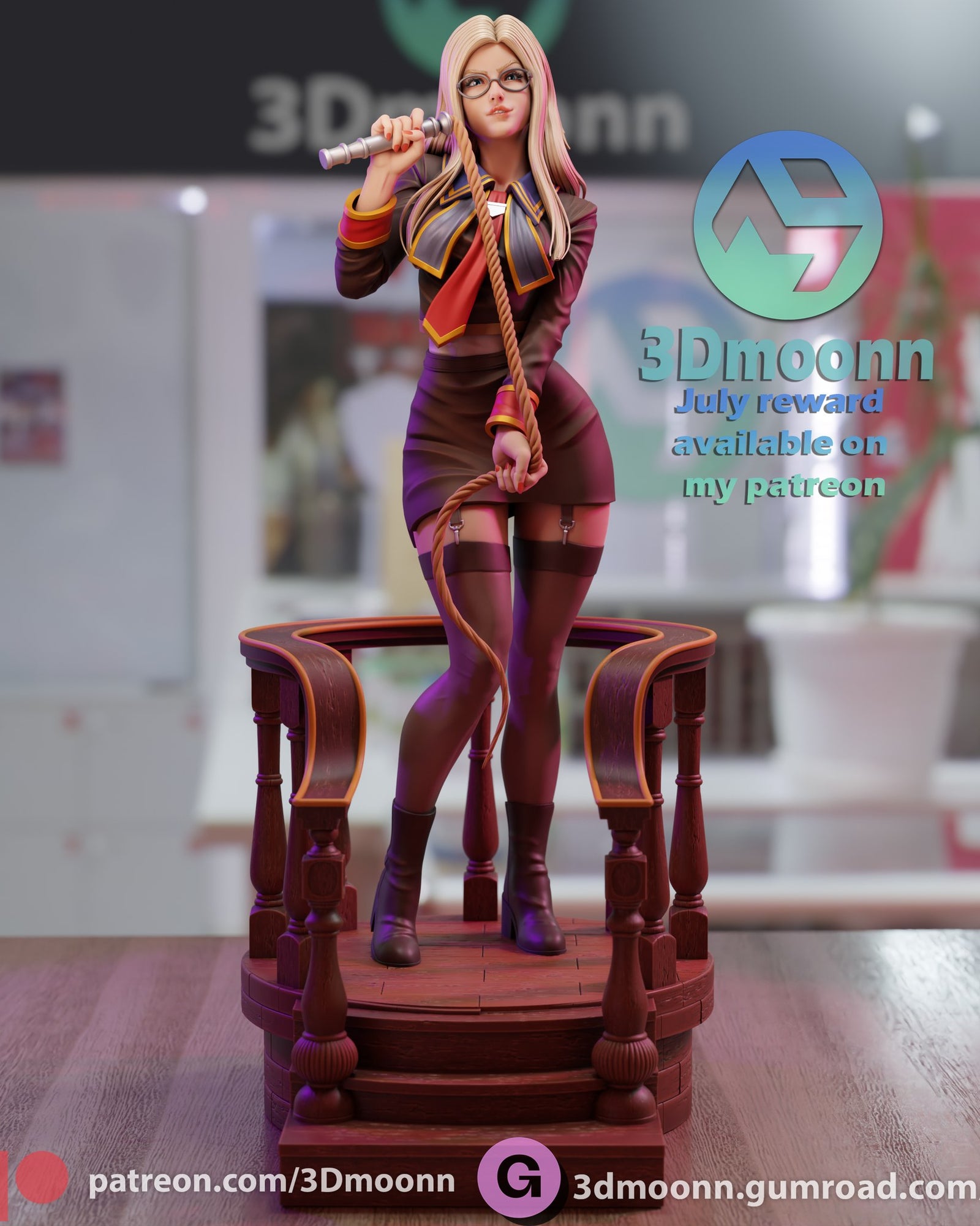 Quistis Trepe Final Fantasy resin figure by 3Dmoonn — studio preview