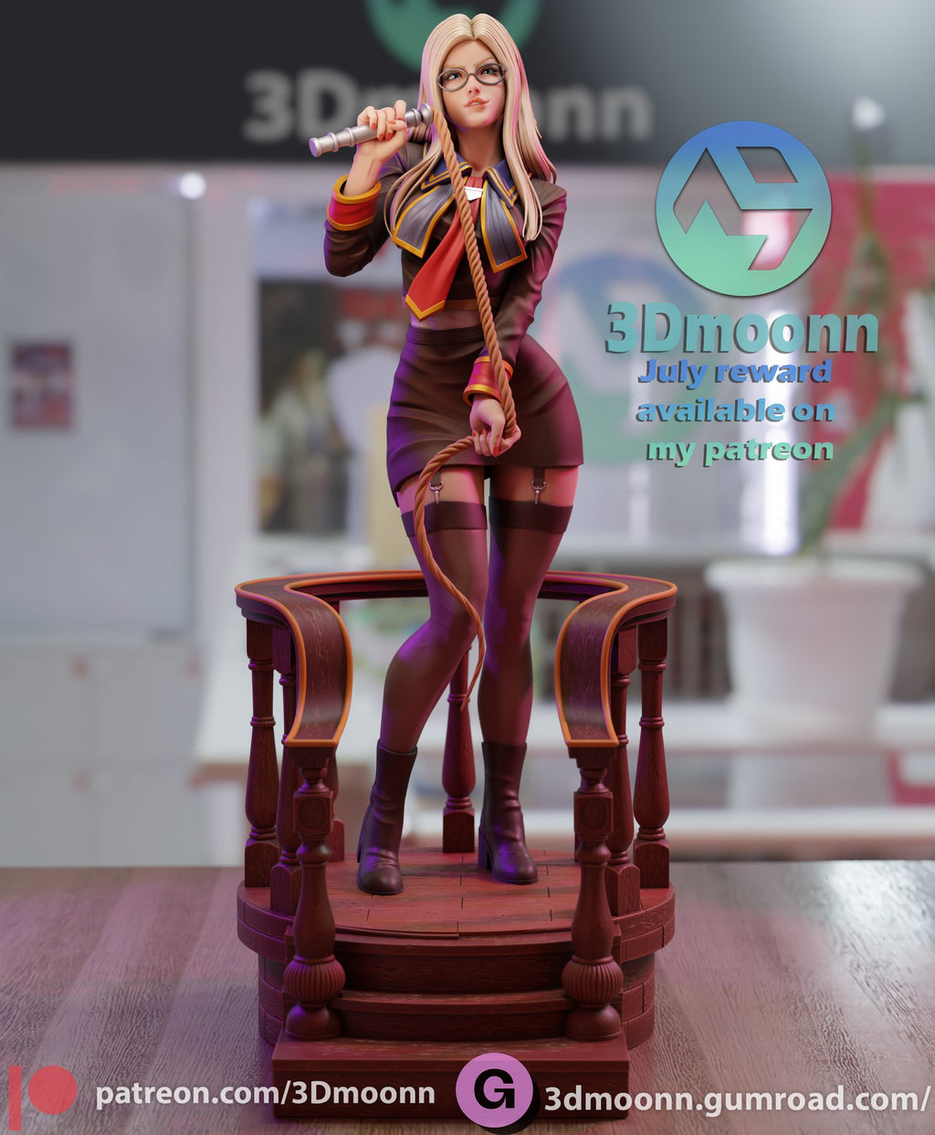 Quistis Trepe Final Fantasy resin figure by 3Dmoonn — studio preview