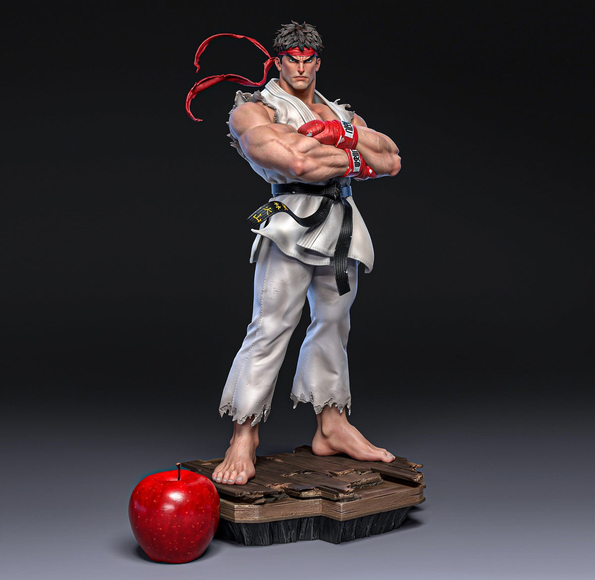 Ryu Street Fighter resin figure by Fandom Collectibles — studio preview
