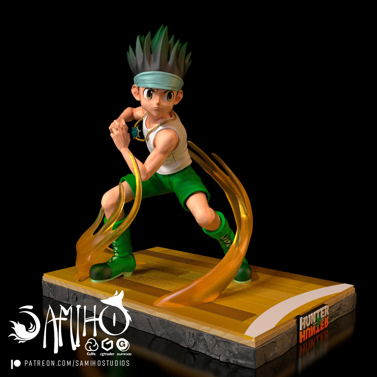 Gon Freecss Hunter x Hunter resin figure by Samiho Studios — studio preview