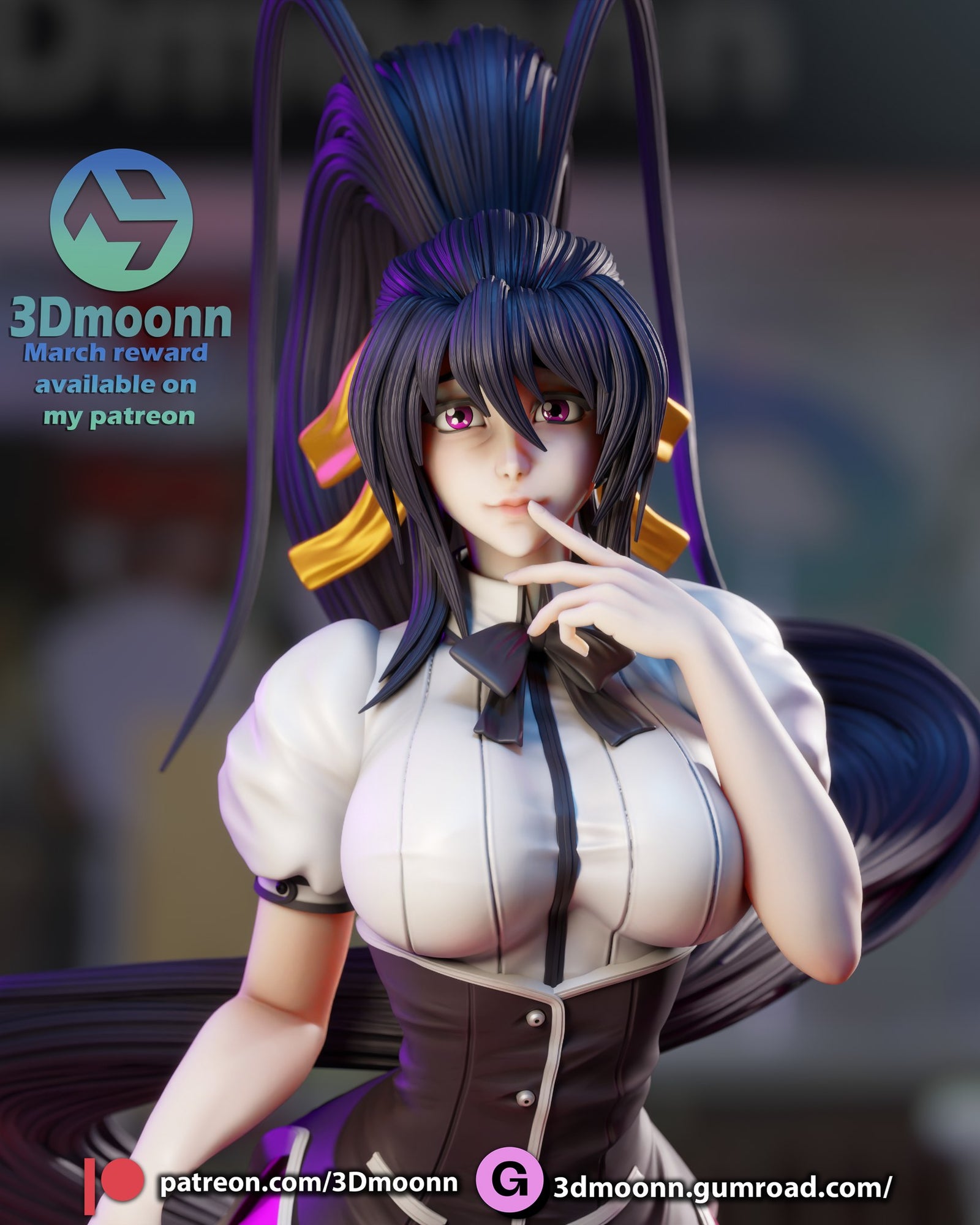 Akeno Himejima — studio render 1