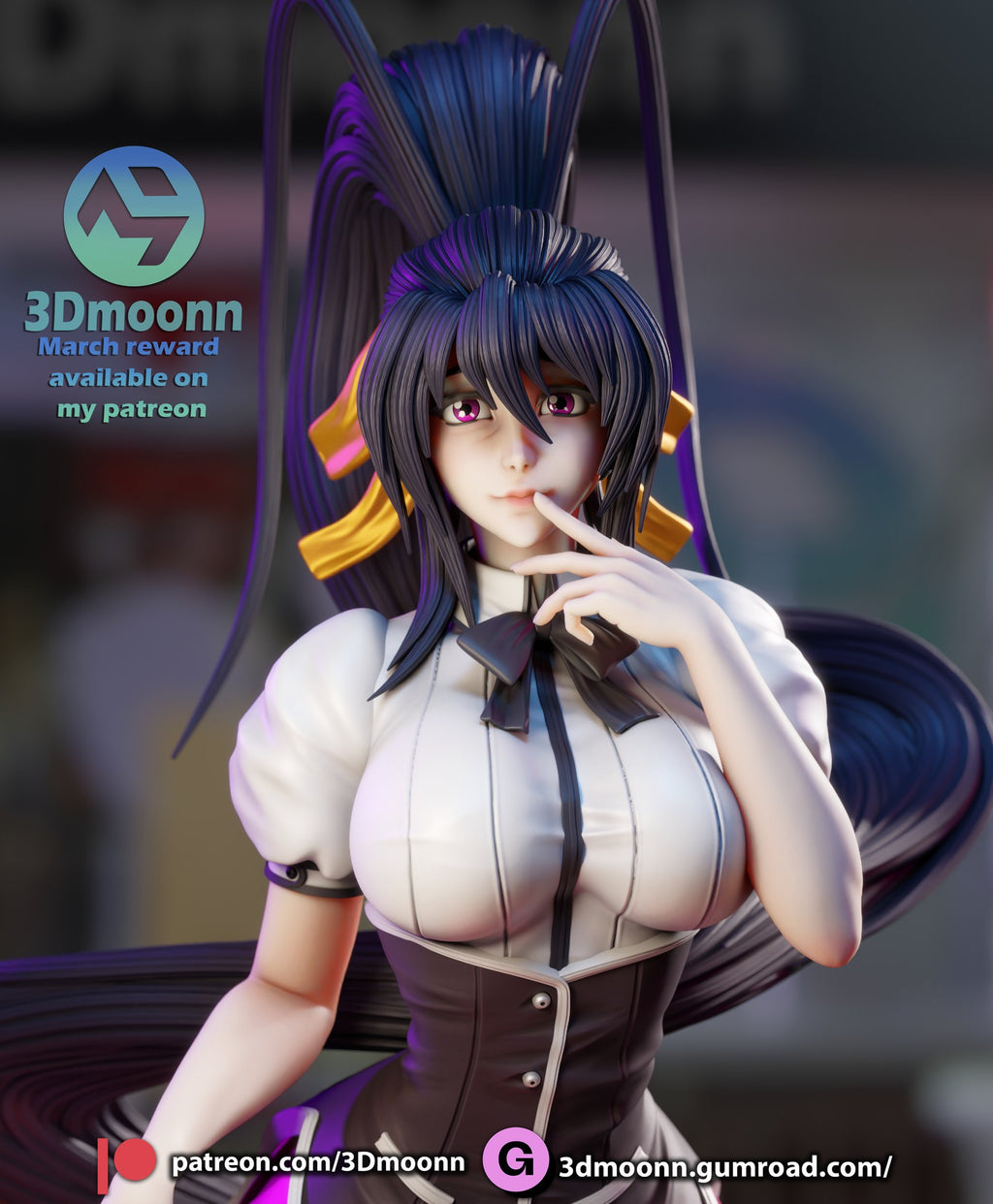 Akeno Himejima — studio render 1