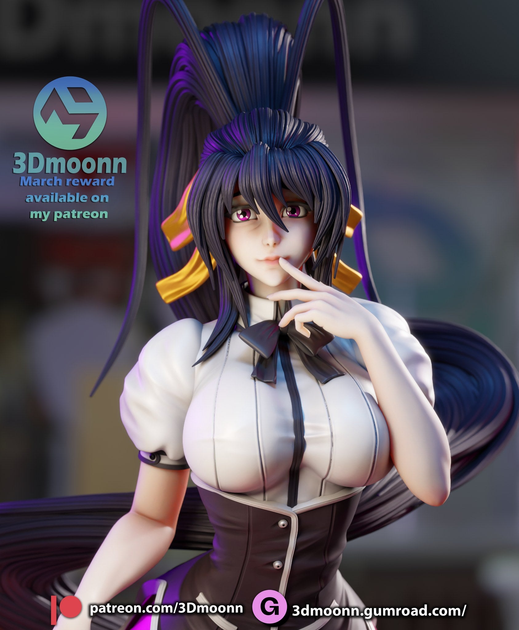 Akeno Himejima — studio render 1