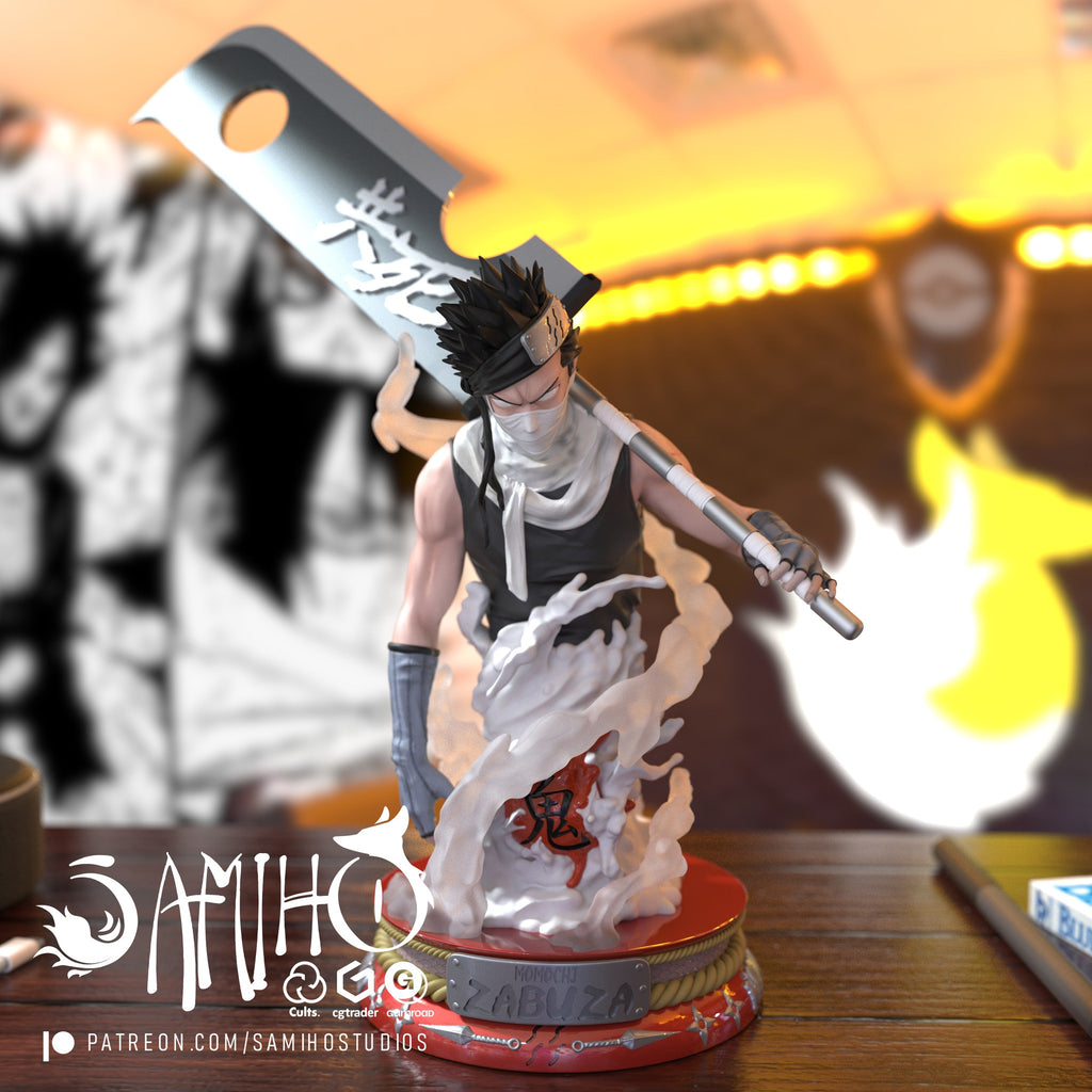 Zabuza Momochi Naruto resin figure by Samiho Studios — studio preview