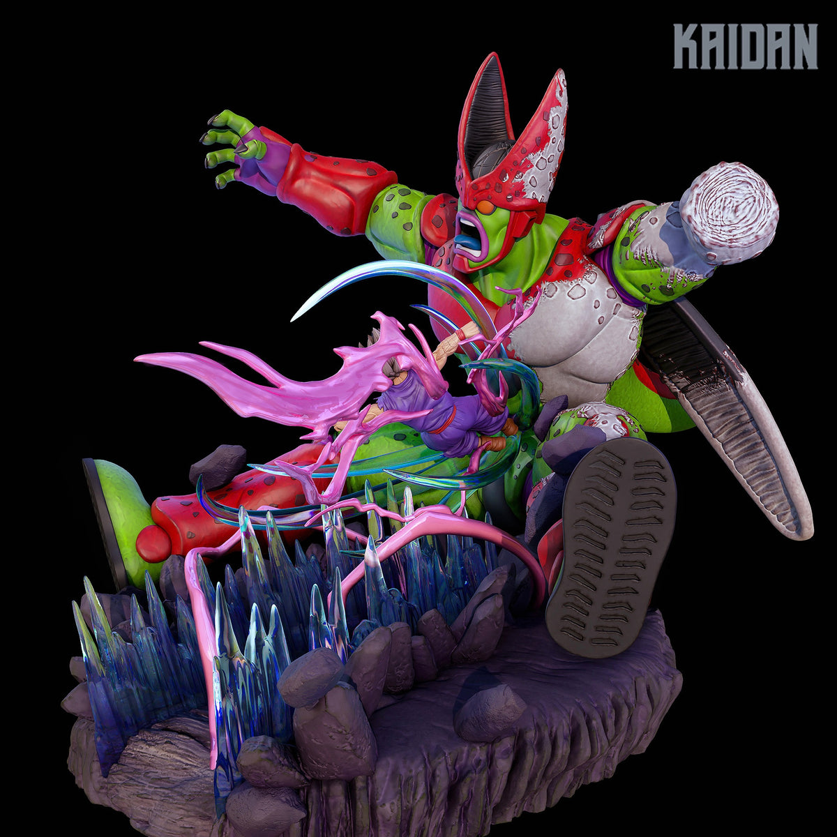 Cell Max and Gohan (Dragon Ball) resin figure by Kaidan 3D — studio render 6