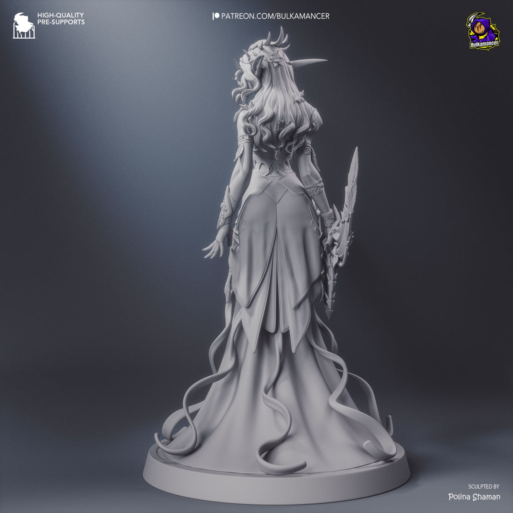 Tyrande Whisperwind (World of Warcraft) resin figure by Bulkamancer — studio render 15