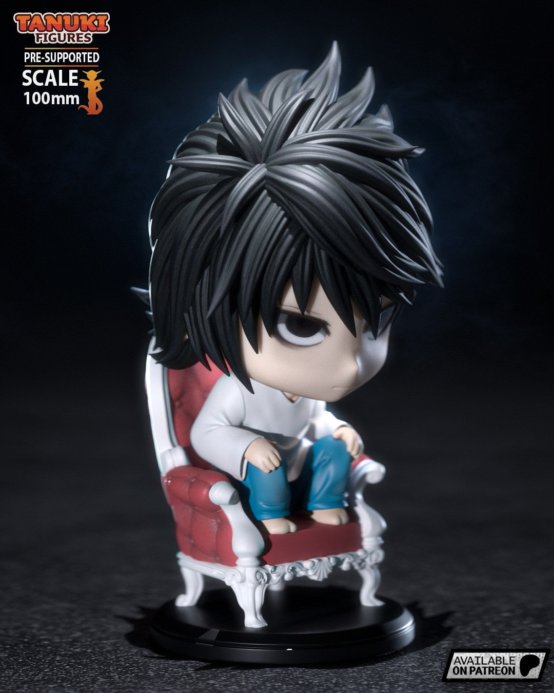 L (Death Note) resin figure by Tanuki Figures — studio render 3