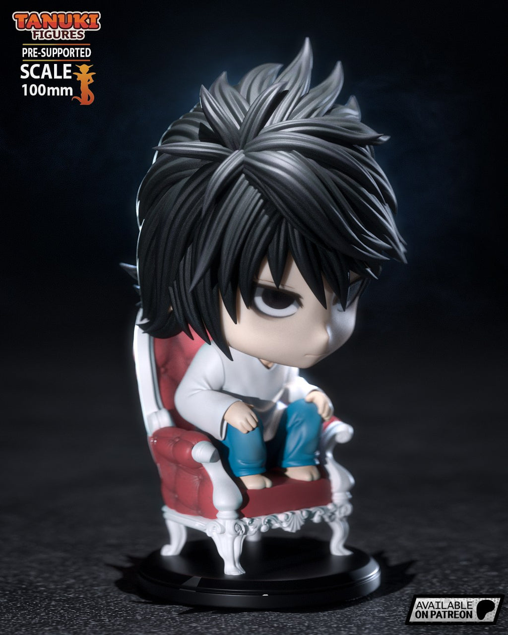 L (Death Note) resin figure by Tanuki Figures — studio render 3