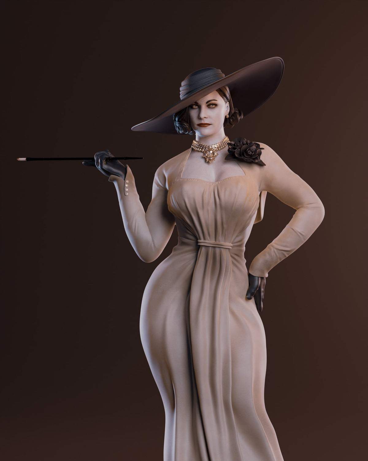 Alcina Dimitrescu (Resident Evil) resin figure by Abe3D — studio render 8
