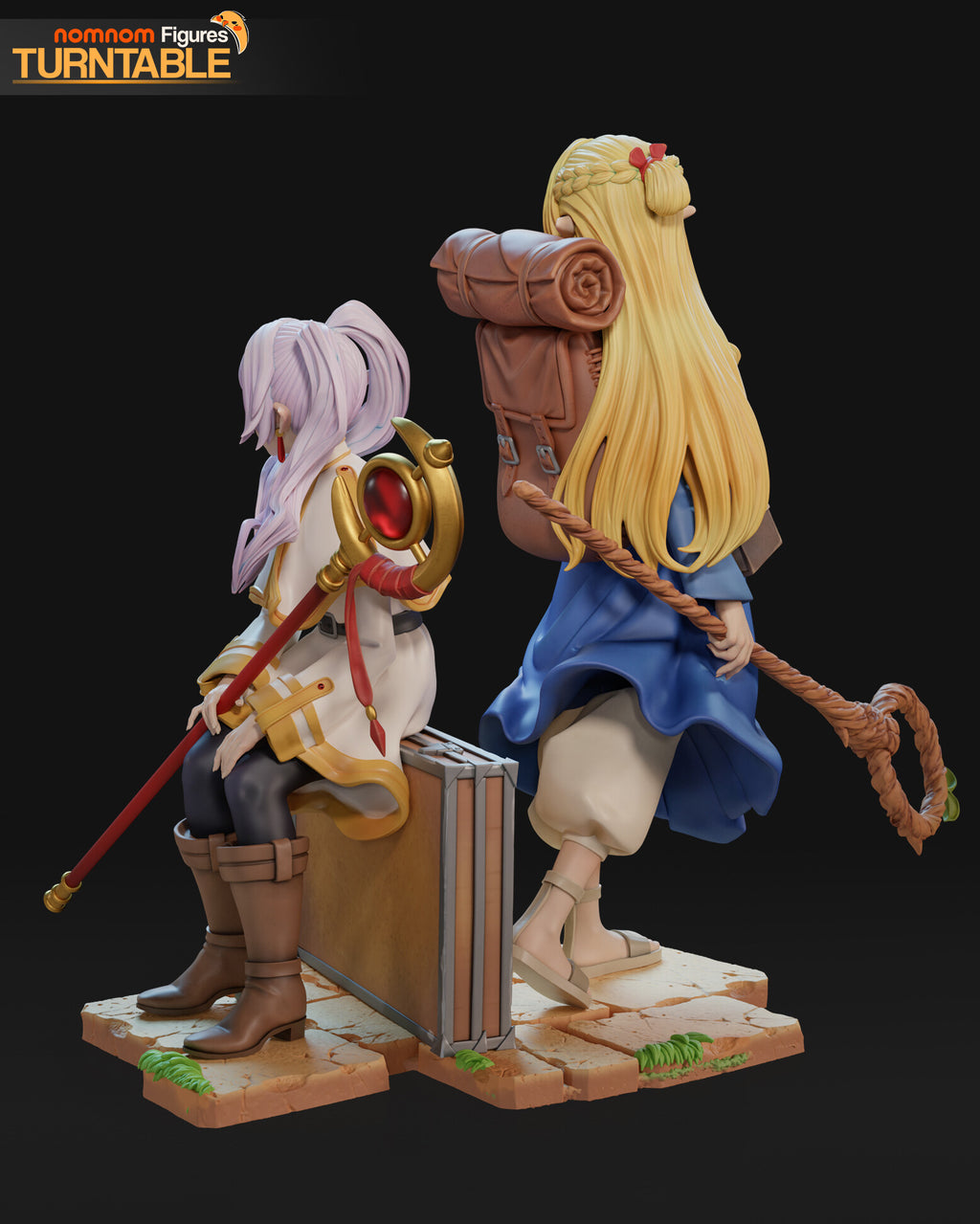 Frieren and Marcille — studio render 8