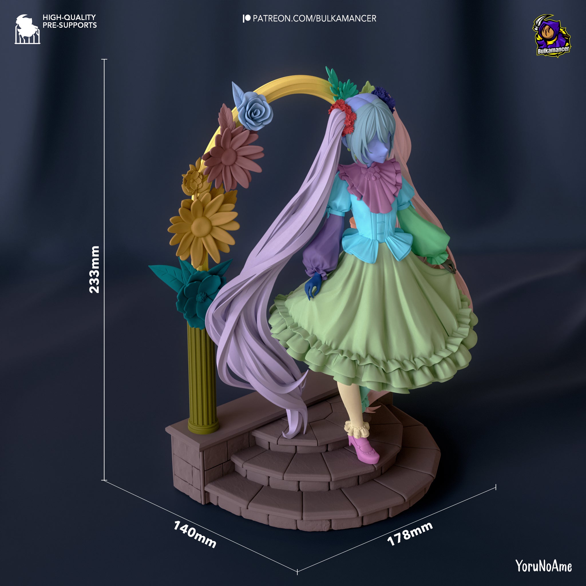 Hatsune Miku (Vocaloid) resin figure by Bulkamancer — studio render 4