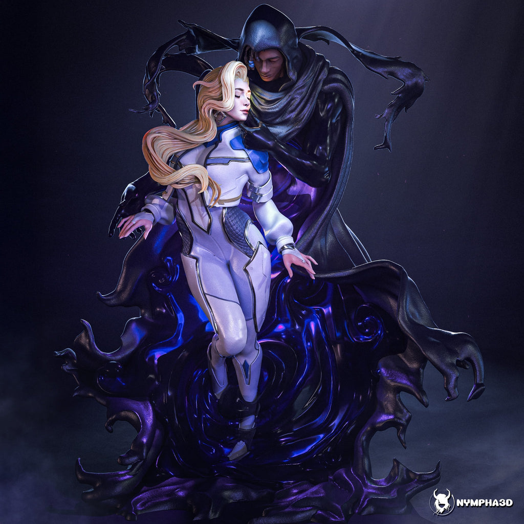 Cloak and Dagger (Marvel) resin figure by Nympha — studio render 1
