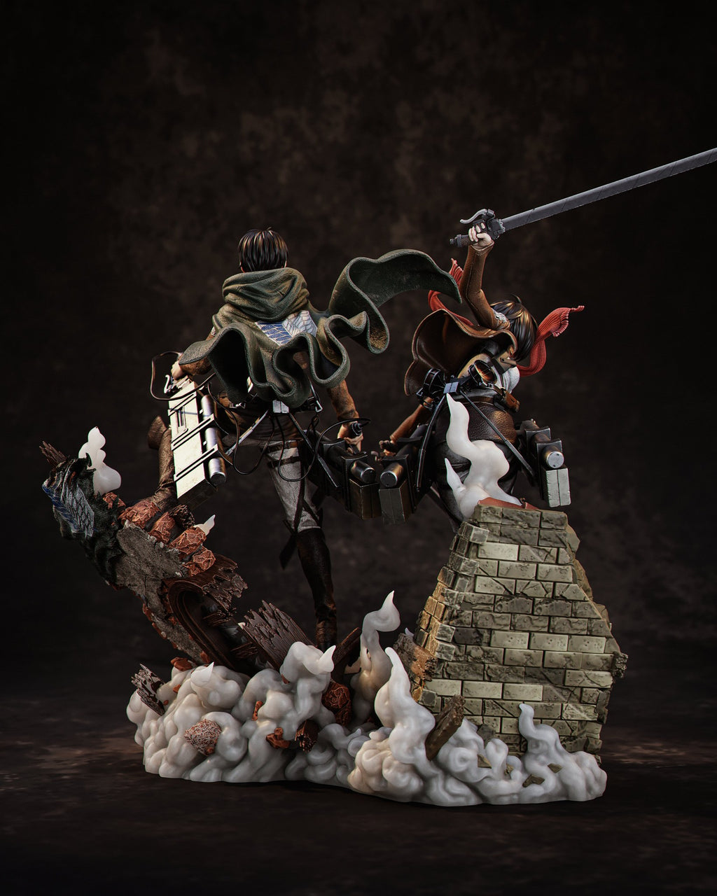 Mikasa Ackerman and Levi Ackerman — studio render 4