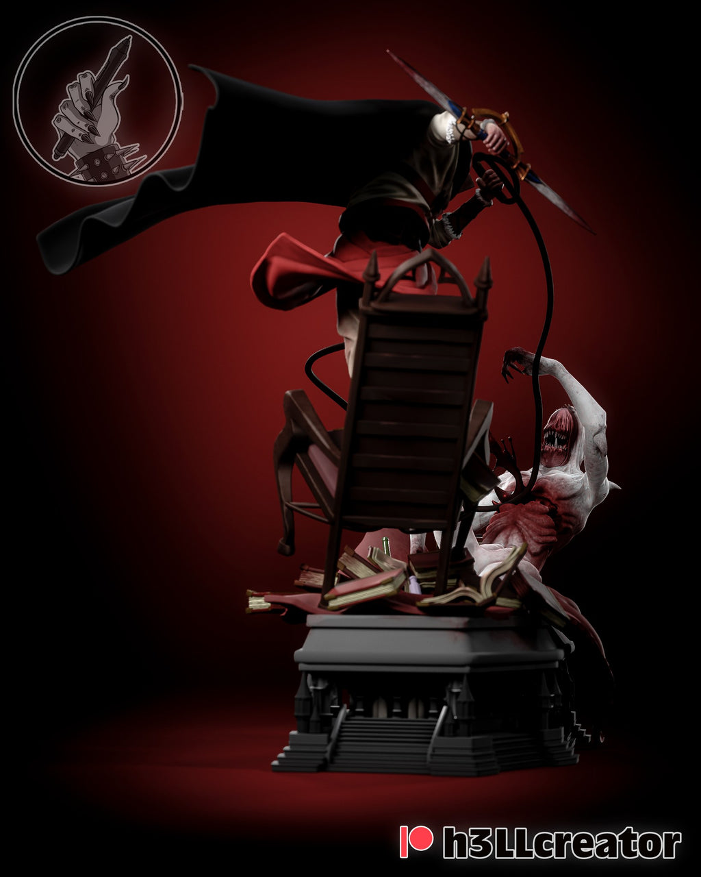 Trevor Belmont (Castlevania) resin figure by h3LLcreator — studio render 6
