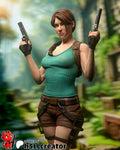 Lara Croft (Tomb Raider) resin figure by h3LLcreator — studio render 1