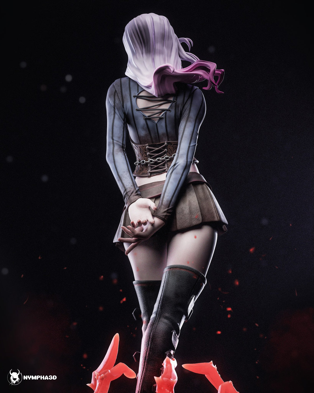 Sable Ward (Dead by Daylight) resin figure by Nympha — studio render 2