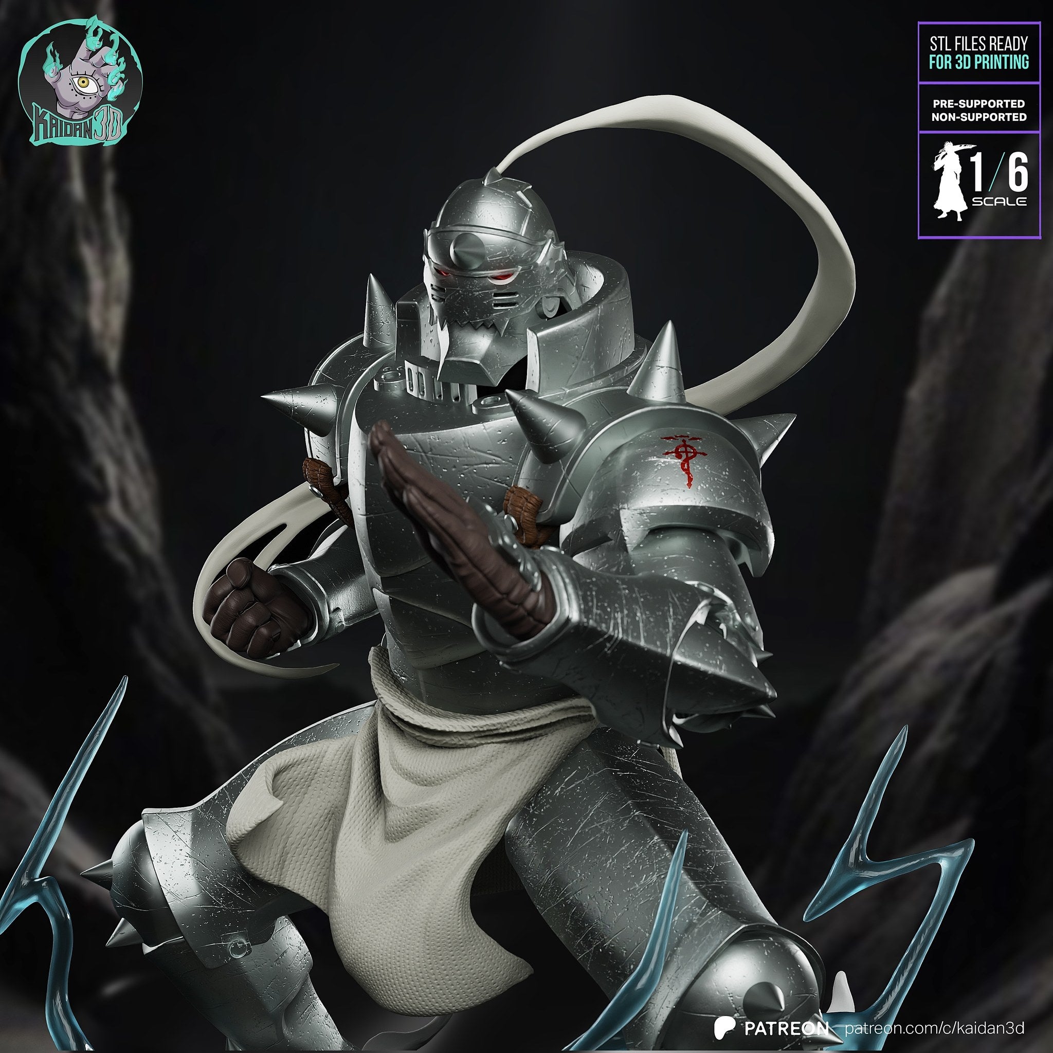 Alphonse Elric (Fullmetal Alchemist) resin figure by Kaidan 3D — studio render 1