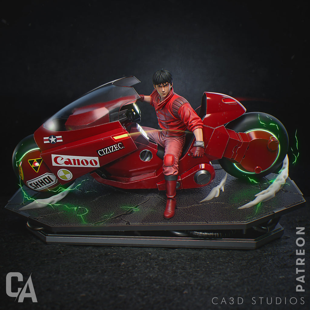 Shotaro Kaneda (Akira) resin figure by CA 3D Studios — studio render 3