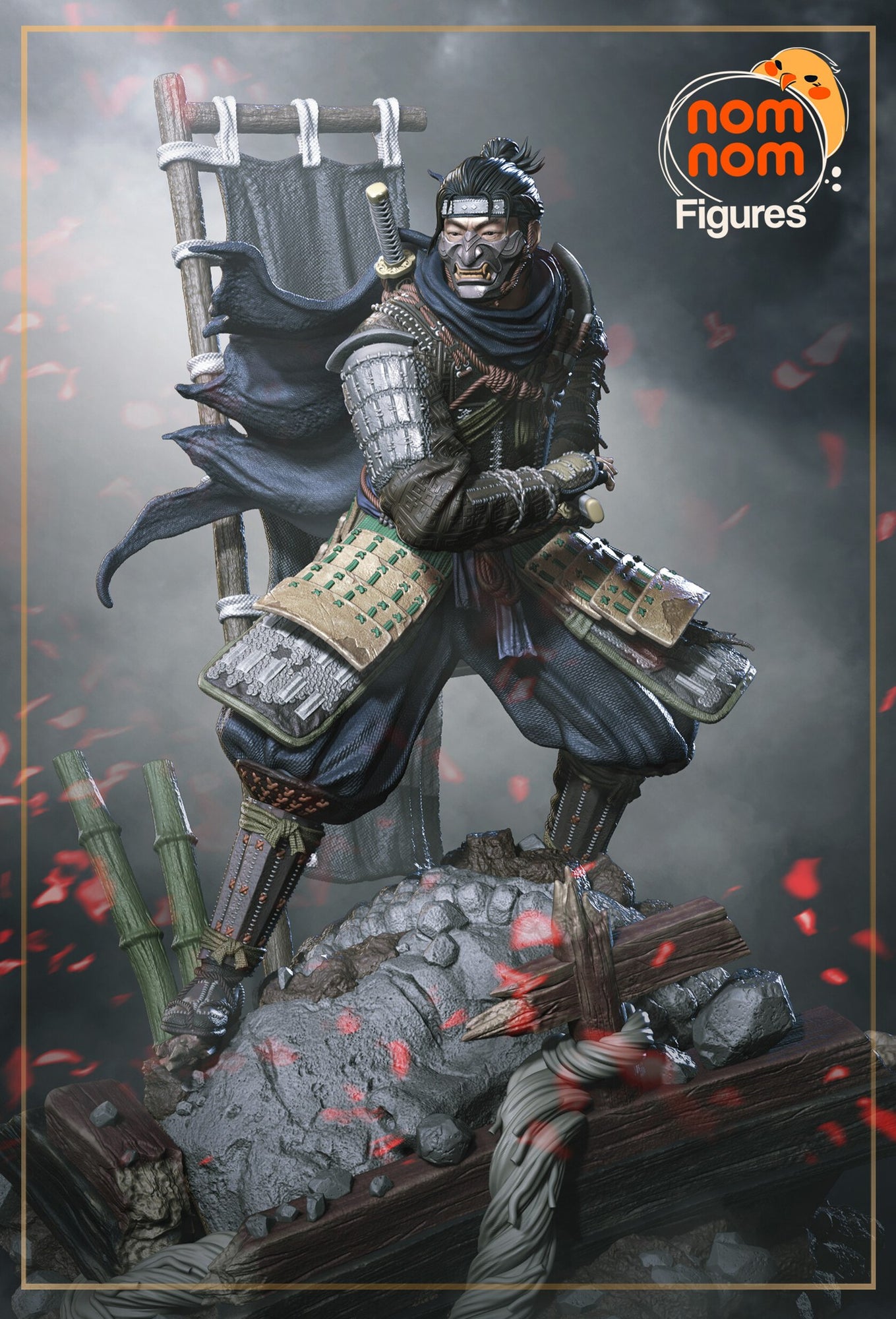 Jin Sakai Ghost of Tsushima resin figure by NomNom Figures — studio preview 1