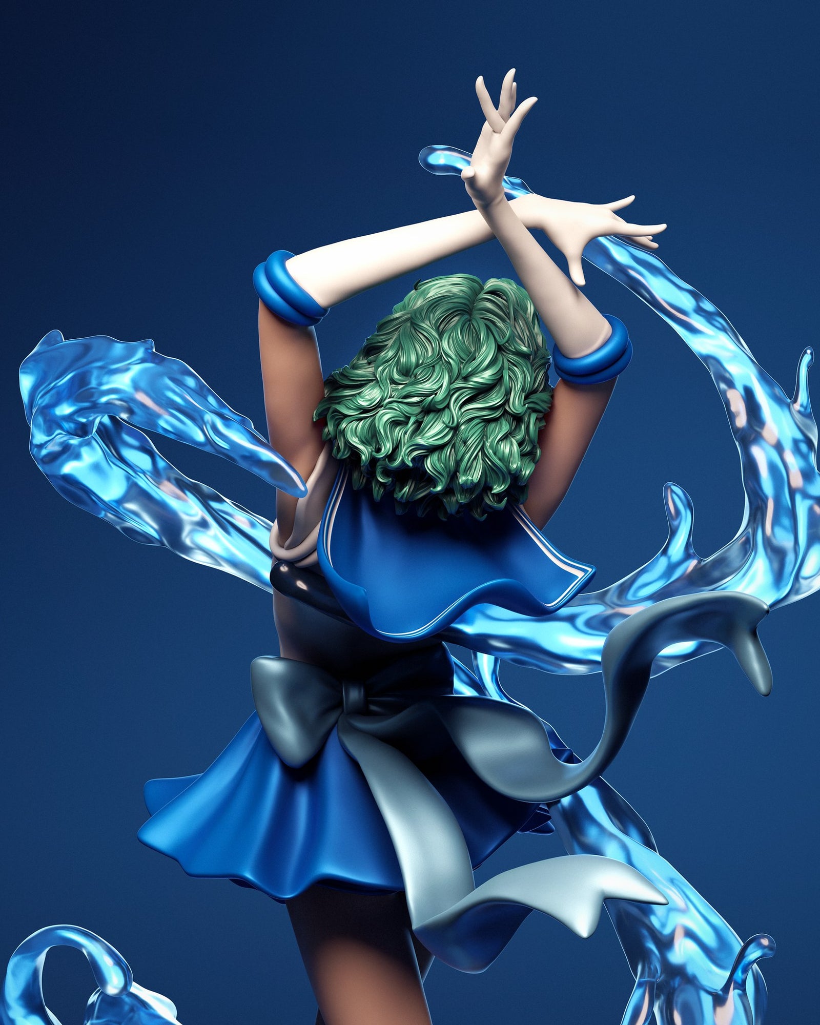 Sailor Mercury — studio render 5