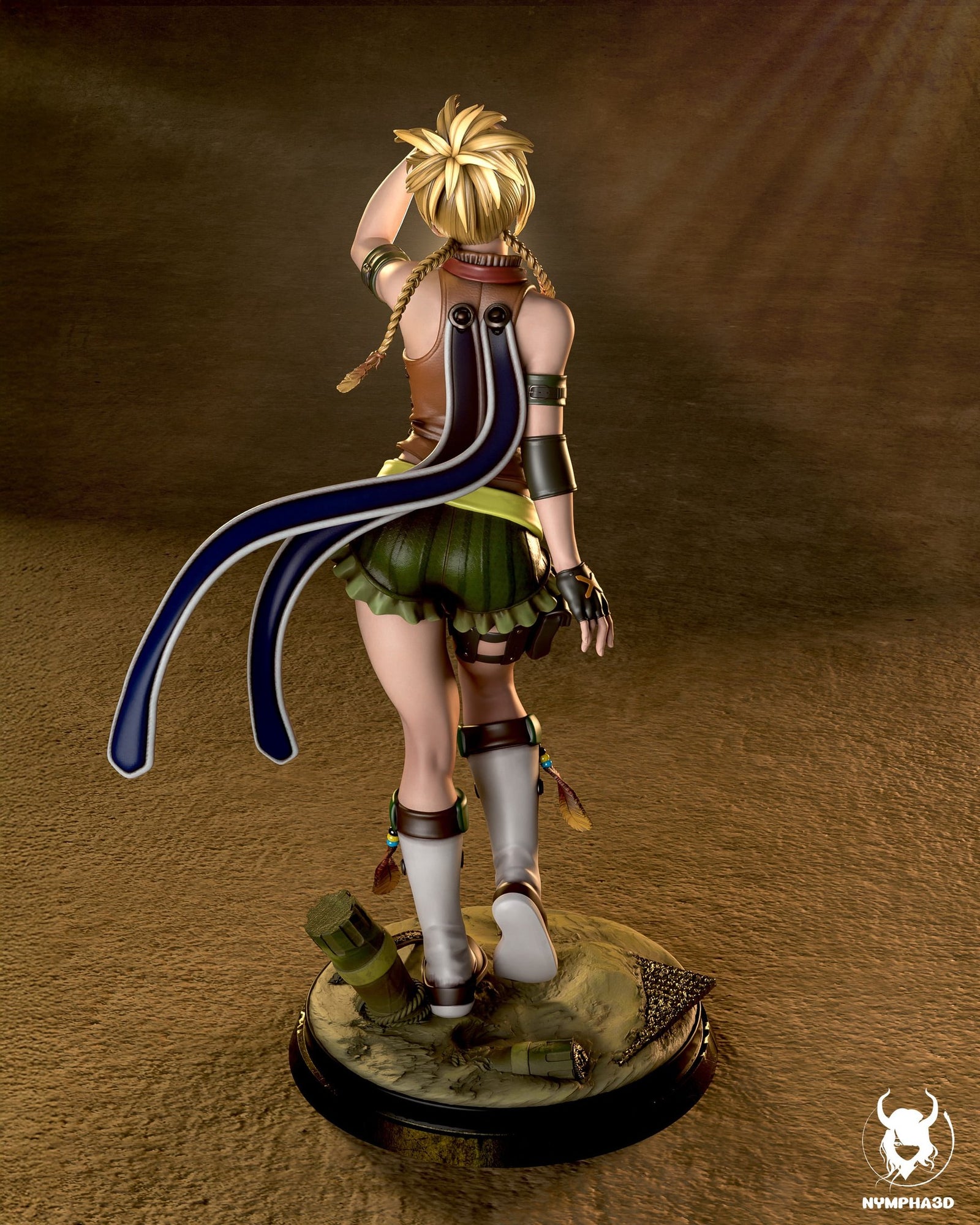 Rikku (Final Fantasy) resin figure by Nympha — studio render 4