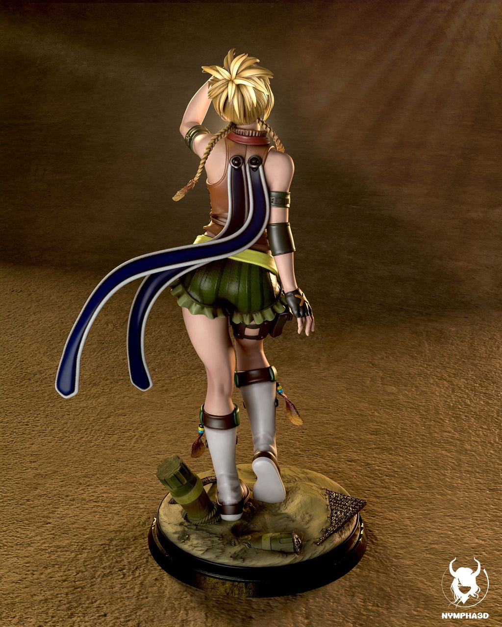 Rikku (Final Fantasy) resin figure by Nympha — studio render 4