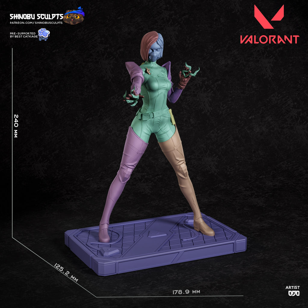Viper (Valorant) resin figure by Shinobu Sculpts — studio render 8