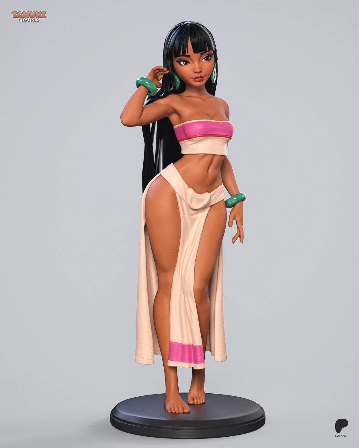 Chel (The Road to El Dorado) resin figure by Tanuki Figures — studio render 2