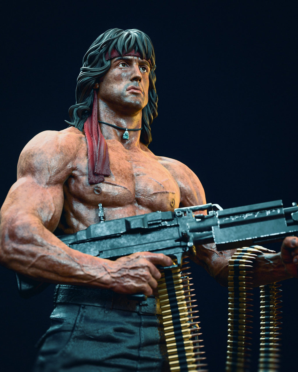 John Rambo resin figure by CA 3D Studios — studio preview 1