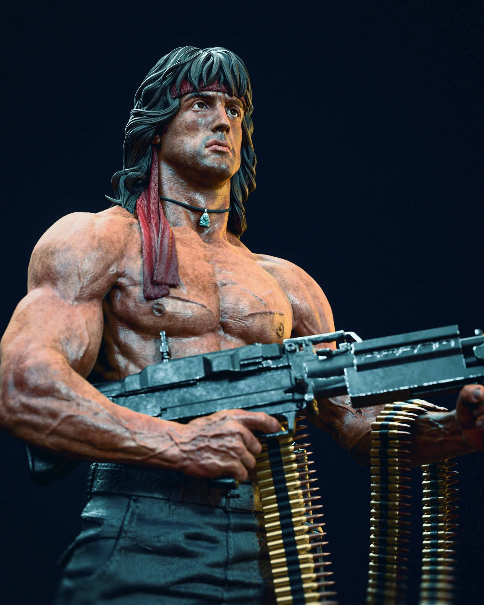 John Rambo resin figure by CA 3D Studios — studio preview 1