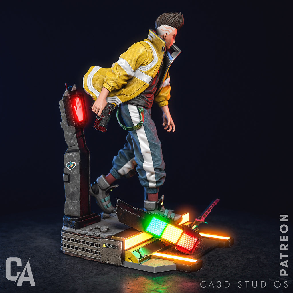 David Martinez Cyberpunk Edgerunners resin figure by CA 3D Studios — studio preview 5