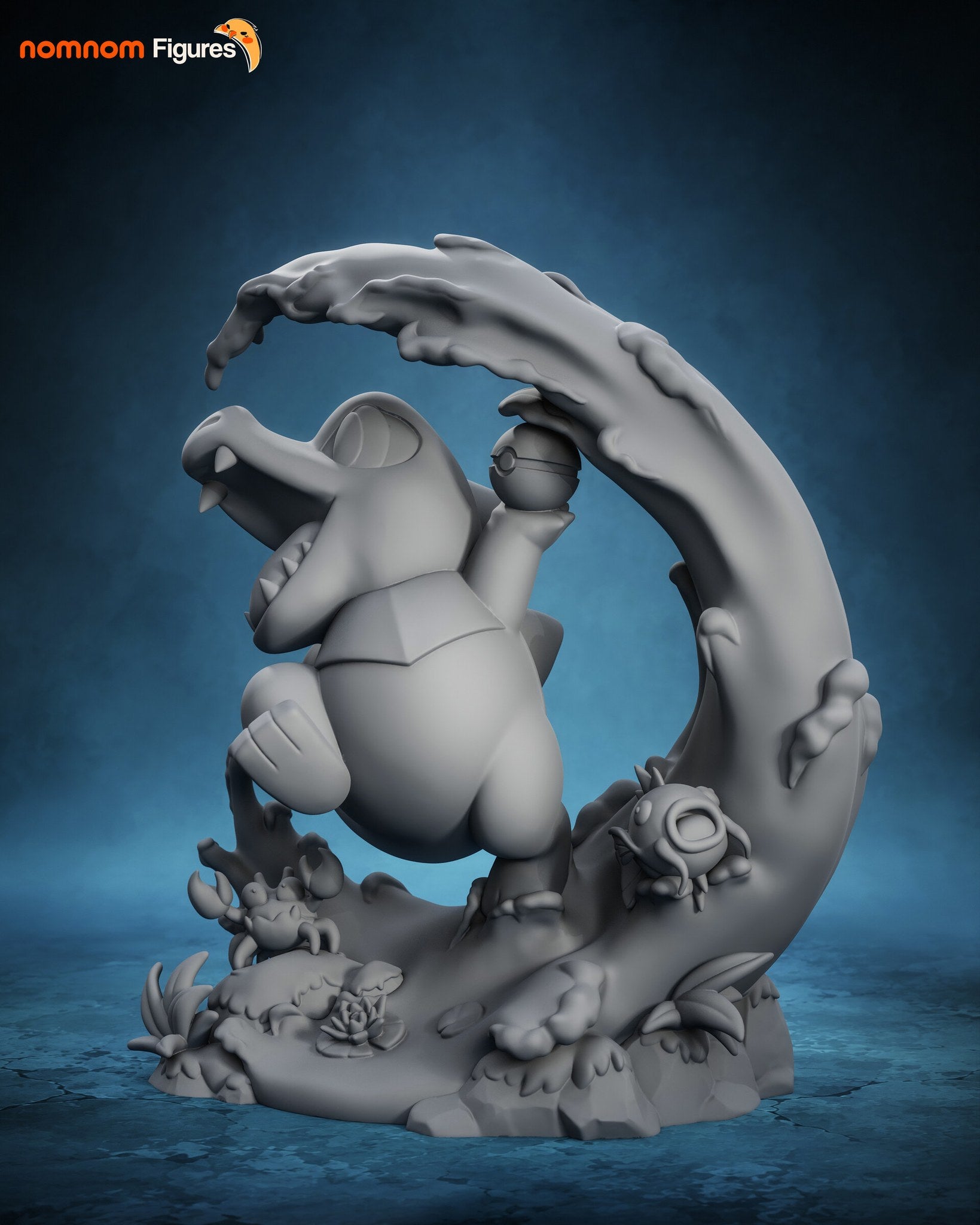 Totodile — studio render 9